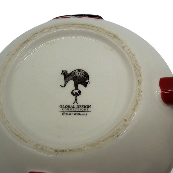 KATE WILLIAMS Teapot and Cup Set Scottie Dog Plaid Ceramic Global Design - Picture 12 of 12